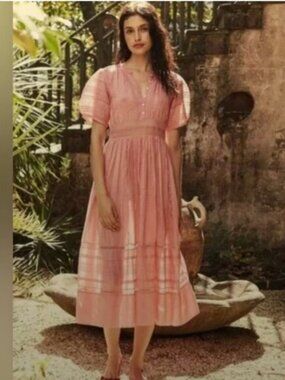 Doen Pink Midi Dress